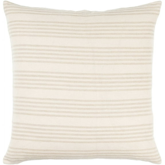 Livabliss x Becki Owens Mindy Modern Accent Pillow, 18"L x 18"W, Cream