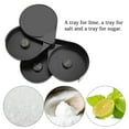 thumbnail image 3 of Salt 3 Tier Rim,Dekaim Bar 3 Tier Sugar Salt Rim Lime Glass for Cocktail Bartender Tool Party Home Black, 3 of 7