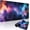 Nebula Space, variant on Black Floral Desk Mat, 31.5"x15.7" Large Mouse Pad, Anti-Slip Rubber Base Mousepad, Keyboard Pad with Stitched Edges, Water-Resistant Smooth Desk Blotter, Computer Mat for Home Office Desk