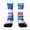Light Blue, variant on Red Blue Tie Dye Patriotic Compression Socks Knee High for Women and Men Long Socks for Athletic Running Work Hiking Cycling Travel (White)