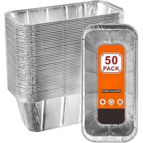 50-Pack Blackstone Griddle Accessories Grease Cup Liners, Drip Pan Aluminum Foil for Blackstone 17, 22, 28, 36 Inch Griddle, Grease Catcher Grill Tray, Disposable