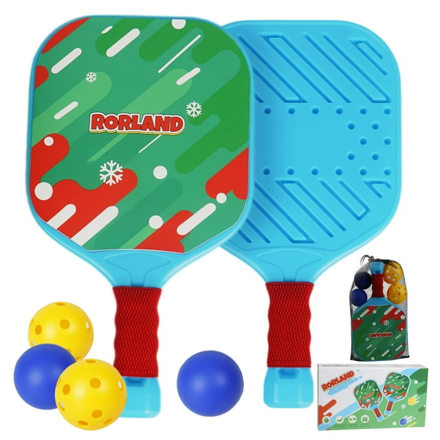 Juego de 2 palas de pickleball para niños RORLAND, ligeras e impermeables