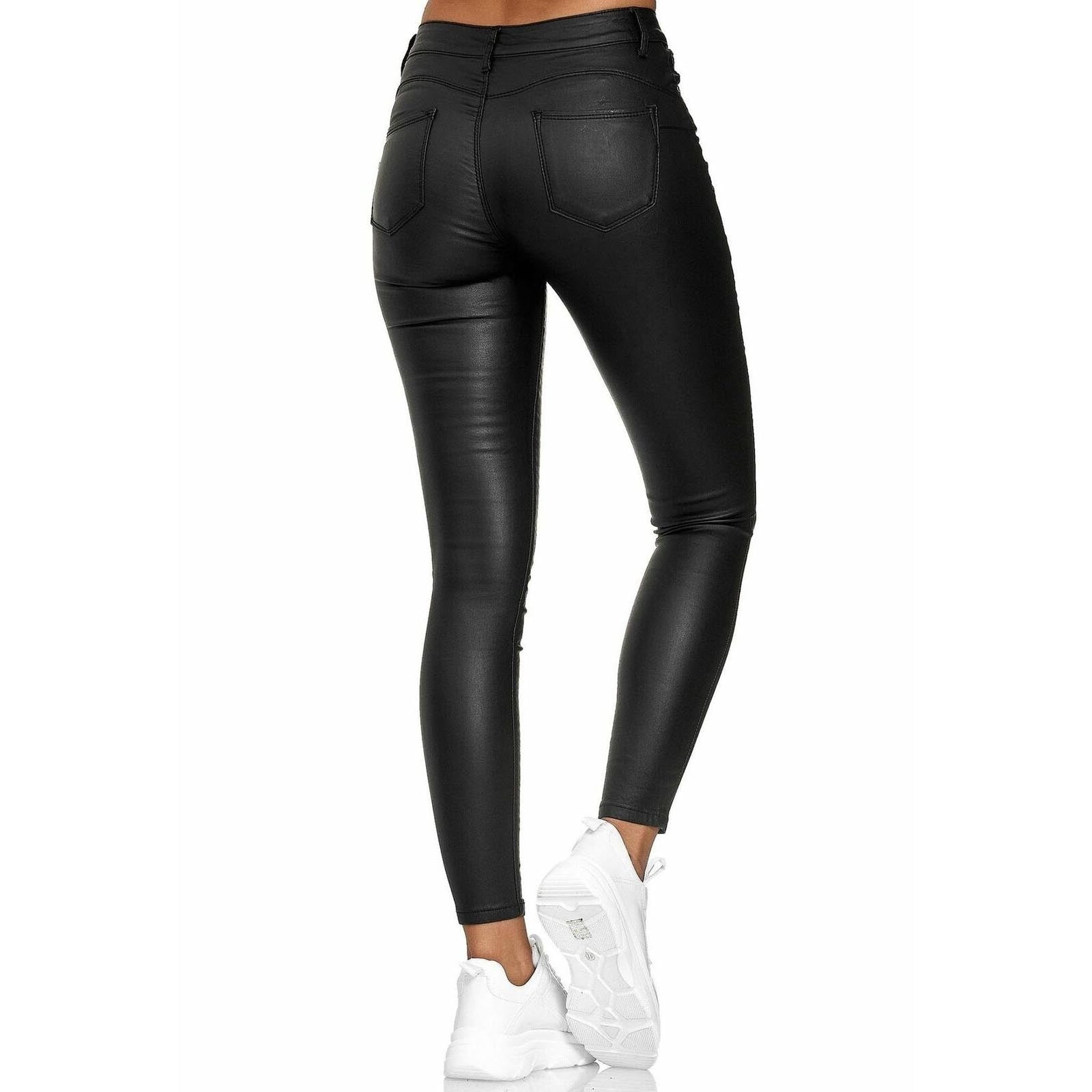 GRAPENT Black Pants for Women Black Jeans for Women Black Work Pants Women  Black Pants Black Slacks Women Black Faux Leather Pants Color Black Size XS  X-Small Size 0 Size 2 at