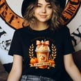 thumbnail image 3 of Pumpkin Spice Coffee Club T-Shirt | Fall Latte Lovers Graphic Tee for Women, Gold, Size 2XL, 3 of 6