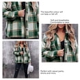 thumbnail image 5 of Coatc para Mujer Chaqueta de Camisa a Cuadros de Franela para Mujer Camisas con Bolsillos en el Pecho Y Botones de Manga Larga Abrigos Chaqueta ANGGREK Otros, 5 of 5