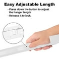thumbnail image 4 of White Adjustable Wreath Hanger for Front Door, No-Drill Over The Door Hook Holds 20lbs for Seasonal Decor, 4 of 8