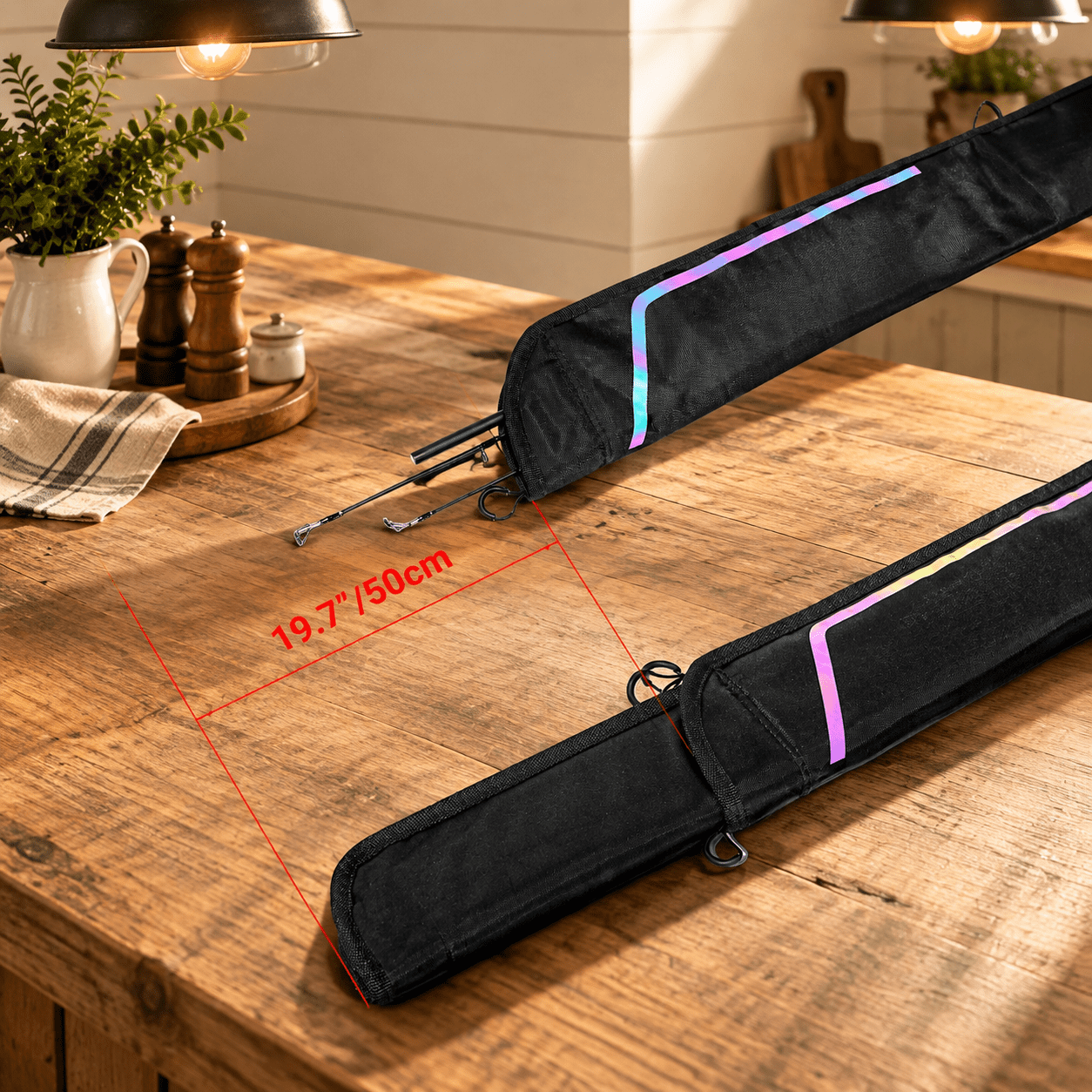 PB3: For Fishing Poles Only Length: 6.4ft~8ft / 76 ~96 Fishing Rod Carrying Case