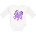 thumbnail image 3 of Inktastic Cute Baby Purple Dragon Boys or Girls Long Sleeve Baby Bodysuit, 3 of 5