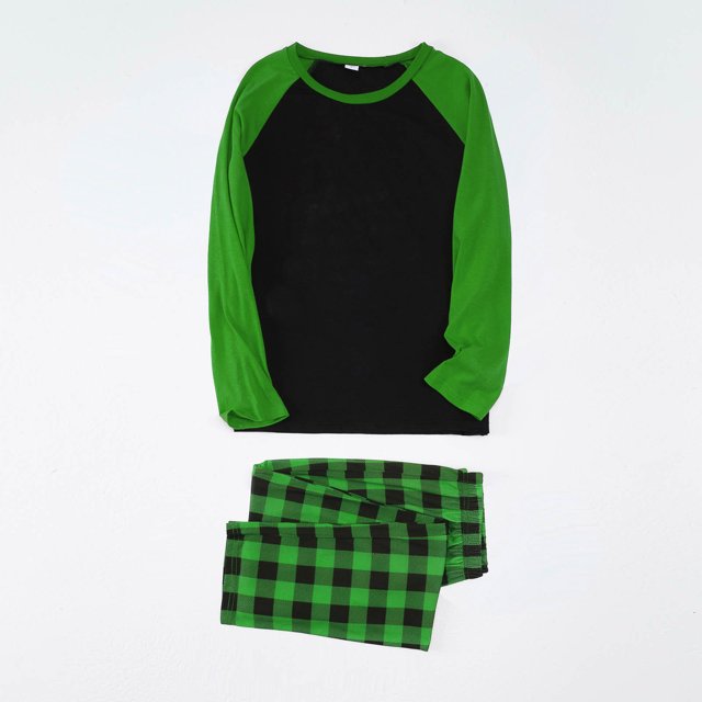 Blusa y pantalones con estampado a cuadros para hombre y papá, ropa familiar, pijamas, blusa y pantalones de poliéster