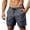 hgg025-Dark Gray, variant on Yaoyar Men's Solid Drawstring Waist Quick Dry Running Shorts with Side Split Hem Pockets, Breathable Lightweight Fitness Jogger Sweatpants