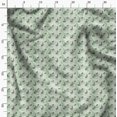thumbnail image 3 of Soimoi Green Moss Georgette Fabric Tree Animal Printed Fabric 1 Yard 44 Inch Wide, 3 of 6