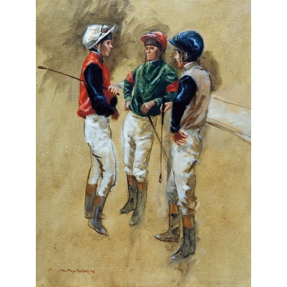 Art.com Three Jockeys Art Print by Henry Koehler, 12" x 16"