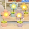 thumbnail image 5 of Mini luz LED de noche con flores, lámpara de mesa pequeña, adorno de escritorio, luces ambientales para dormitorio, juguete para niños, regalo de vacaciones, 5 of 5