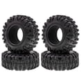 thumbnail image 1 of Riwcyla 4pcs 2.2 Inch 116*46*52mm Soft Rubber Rocks Tires Replacement for Axial SCX10 90046 D90 Wraith 1/10 Remote Control Car Wheels, 1 of 6
