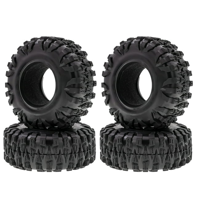 Yeacher 4pcs 2.2 Inch 116*46*52mm Soft Rubber Rocks Tires Replacement for Axial SCX10 90046 TRX4