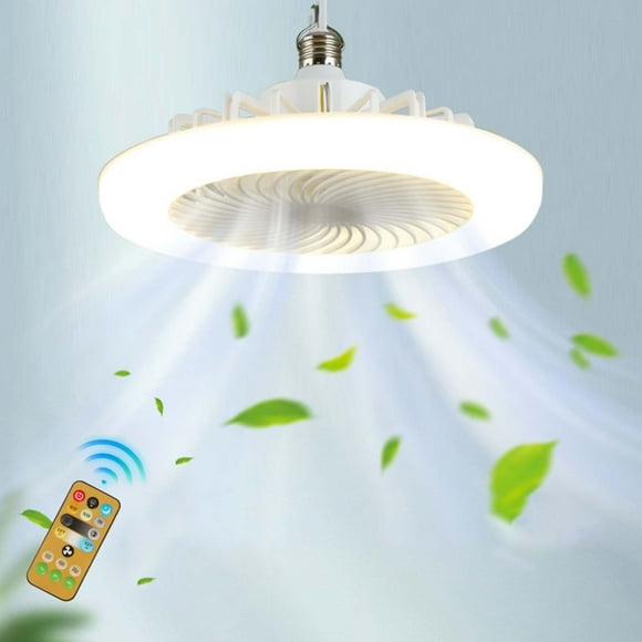 TopLLC Ceiling Fan With Lights Enclosed Low Profiles Fan Light Ceiling Light With Fan Hidden Electric Fan Delier With Remote Intelligent Control