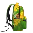 thumbnail image 4 of KLL Bees Pollinates A Yellow Dandelion Print Casual Backpack for Men Women,Travel Casual Backpack Outdoor Activities Bag Daypack for Travel Hiking Shopping Daily, 4 of 5