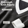 thumbnail image 3 of MecTo Women's Herringbone Knit Sweater V Neck Long Sleeve Casual Fall  Polo Pullover, 3 of 9