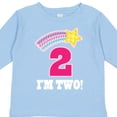 thumbnail image 4 of Inktastic 2nd Birthday 2 Year Old Girls Rainbow Star Girls Long Sleeve Toddler T-Shirt, 4 of 5