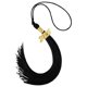 thumbnail image 2 of Gorro con borlas para graduación, birrete de doctorado, ajustable, de terciopelo, ideal para ceremonias académicas, regalo, tocado conmemorativo, color negro y dorado, para ocasiones, 2 of 9
