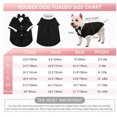 thumbnail image 4 of Dog Clothing Pet Suit Pet Wedding Dress Pet Black Wedding Jacket, 4 of 6
