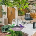 thumbnail image 4 of JIAHomeV Home Decor Hummingbird Bath Outdoor Garden Hanging Hummingbird Feeder Hummingbird Bird Bath Solar Powered Purple,46cm, 4 of 6