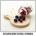 thumbnail image 3 of FONDOTIN 10Pcs Forks For Appetizers And Desserts With Leaf Shape, 3 of 7