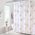 thumbnail image 6 of PEVA Shower Curtain Waterproof 180x100, No Drill Bathroom Divider, Quick Dry Plastic Curtain With 6 Hooks For Bathtub And RV Use, 6 of 6