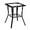 Black, variant on YANG2 Outdoor Side Table with Storage Wicker Patio Side Table, Tempered Glass Top End Table for Balcony Porch Deck，Black