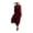Wine, variant on ChaoHeng Maxi Dresses for Women Summer for Solid V Neck Sleeveless Patch Pocket Midi Casual Everyday Sundresses for White S