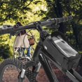 thumbnail image 4 of Bolsa para marco de tubo frontal de bicicleta, bolsa para montar en bicicleta de montaña y carretera, huella dactilar para teléfono móvil con visera solar NikouMX  Deportes, 4 of 8