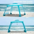 thumbnail image 2 of AMMSUN Beach Cabana Sidewall Privacy Sunwall for AMMSUN 6.2'x6.2' Cabana Easy Set up,Blue Gradient, 2 of 6