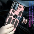 thumbnail image 5 of For Apple iPhone 13 (6.1") Built in Magnetic Kickstand, Military Hybrid Bumper Heavy Duty Dual Layer Rugged Protective Phone Case Cover by Xpression [Rose Gold], 5 of 7