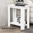 thumbnail image 6 of Giantex Home Accent Table, Coffee Table, Wood Display Table, End Table, Night Stand for Office, White, 6 of 9