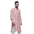 thumbnail image 3 of Atasi Mandarin Collar Printed Rayon Traditional Kurta For Men Casual Shirt, 3 of 6