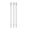 thumbnail image 4 of Paquete de 10 accesorios de joyería de 70 mm: cadenas de extensión duraderas para collares y White K, 4 of 7