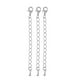 thumbnail image 4 of 10 piezas de accesorios de joyería al por mayor, cadenas de extensión de 70 mm, manualidades de bricolaje White K, 4 of 7