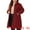 Dark Red, variant on Women's Plus Size Winter Peacoat Single-Breasted Coat 4X Dark Green