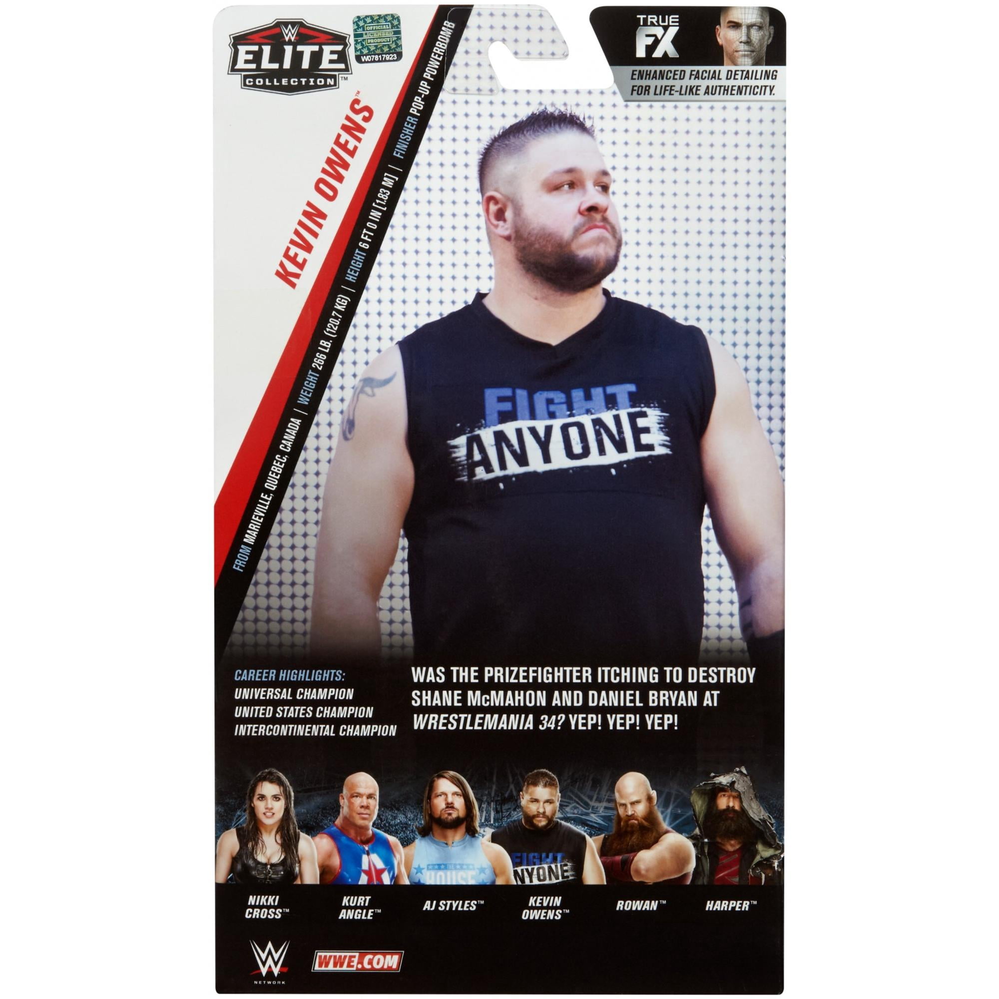 WWE Elite Collection Kevin Owens Action Figure with Accessories