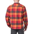 thumbnail image 2 of The American Outdoorsman Polar Fleece-Lined Flannel Shirt Jacket (Large, Red Orange) (Red Orange, Large), 2 of 2