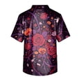 thumbnail image 4 of Domuza Halloween Scrub Top Men Funny Horror Graphics V-Neck Short Sleeve Nurse Uniform Shirts Comfy Soft Classic Fit Medical Workwear XL, 4 of 5