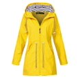 thumbnail image 1 of Julycc Manteau Coupe-Vent à Capuche à Manches Longues pour Femmes Grande Taille, Imperméable d'Extérieur, 1 of 3