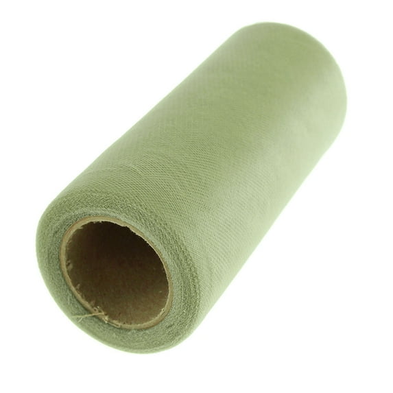 premium american tulle spool roll, made in the usa, 6-inch, 25-yard, midnight moss