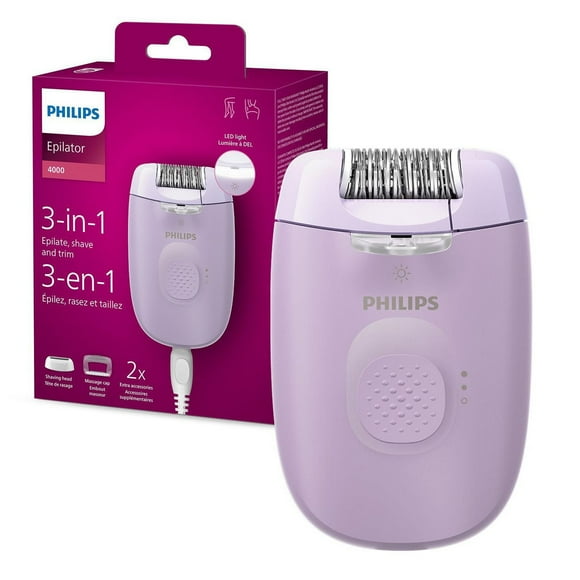 Épilateur Philips avec fil Épilateur Philips avec fil, voyant à DEL