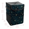 thumbnail image 5 of Virgo Constellation Foldable Car Trash Bin with Lid, Leak-Proof Mini Trash Can, Car Garbage Can, and Hanging Storage Bag, 5 of 6