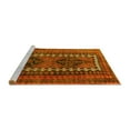 thumbnail image 2 of Ahgly Company Machine Washable Indoor Square Persian Yellow Traditional Area Rugs, 4' Square, 2 of 4