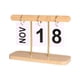 thumbnail image 1 of Calendario de escritorio reutilizable, de pie, perpetuo, para casa de campo. Madera, 1 of 7