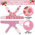 thumbnail image 2 of (2 Pices Rose Fraise) Harnais Pour Chat Avec Laisse - Harnais En Maille Rglable Lgant Pour Chatons, Chiots Et Petits Animaux, 2 of 5