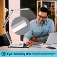 thumbnail image 3 of Lámpara De Escritorio Led, Lámpara De Mesa Plegable Con Abrazadera, 10 Niveles De Brillo X 3 Modos De Color, Lámpara De Mesa Ajustable, Protección Para Los Ojos, Adaptador Ce De 5v/2a Incluido, 3 of 5