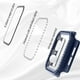 thumbnail image 5 of Apple Watch Case with Screen Protector for Apple Watch 44mm Series 6/5/4/SE, Bling Crystal Diamond Rhinestone Ultra-Thin Bumper Full Cover Protective Case for Women Girls iWatch Blue, 5 of 5